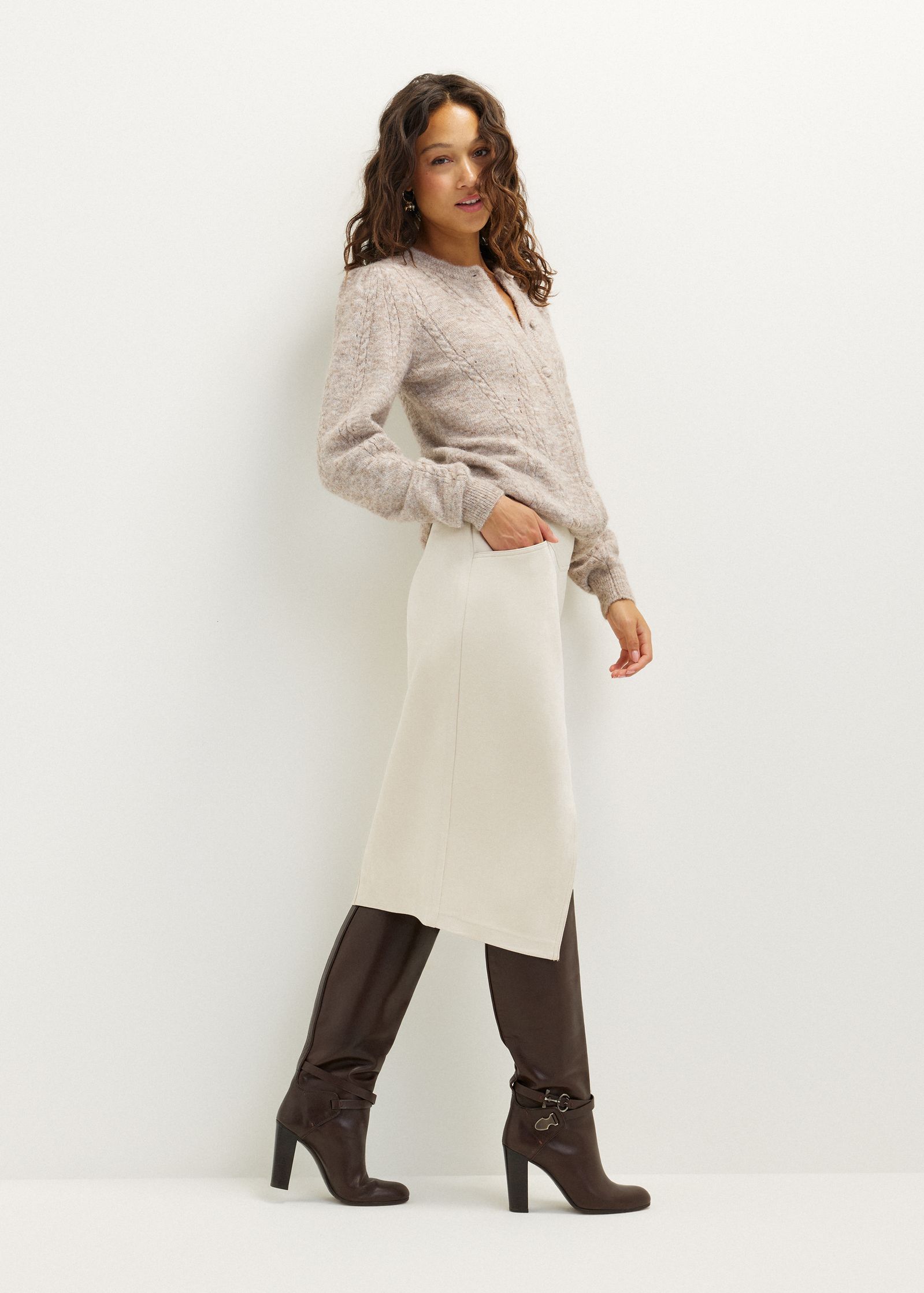 Suède midi rok