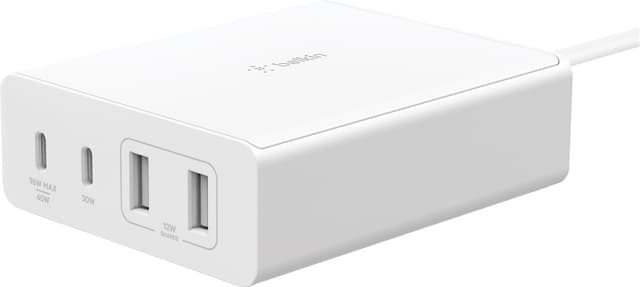 Belkin 108W GaN 4-Port Universal oplader (hvid)