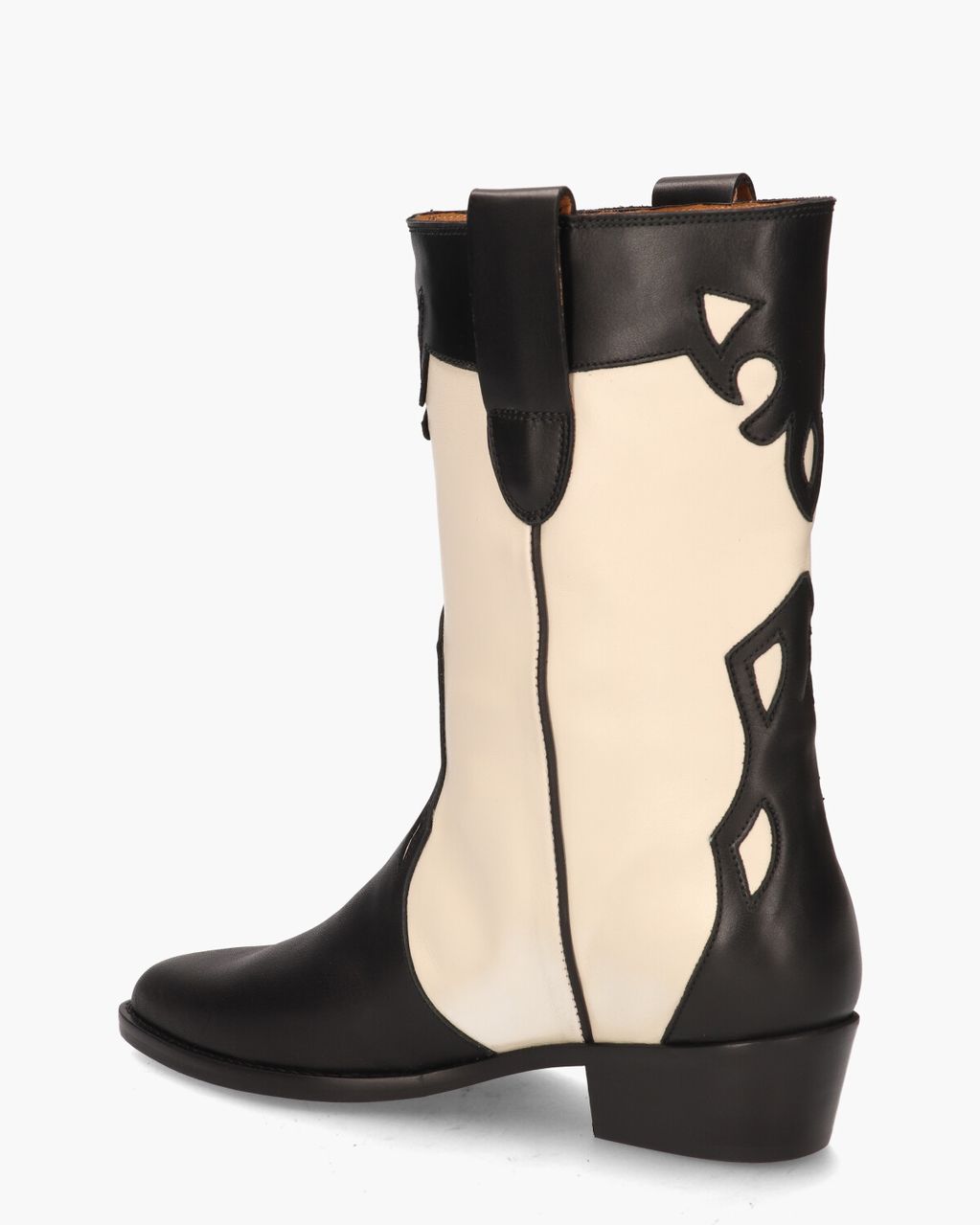 Toral TL-12765 Off-White/Zwart Damesboots