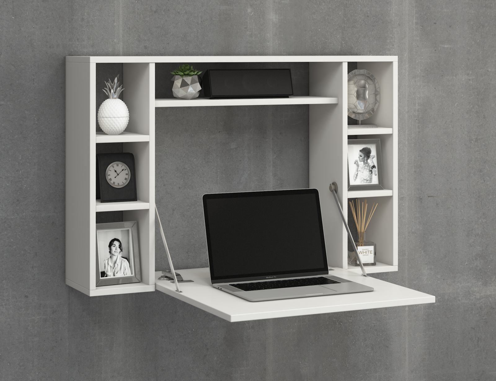 Laptoptisch WANDILA - weiß - 90 cm breit