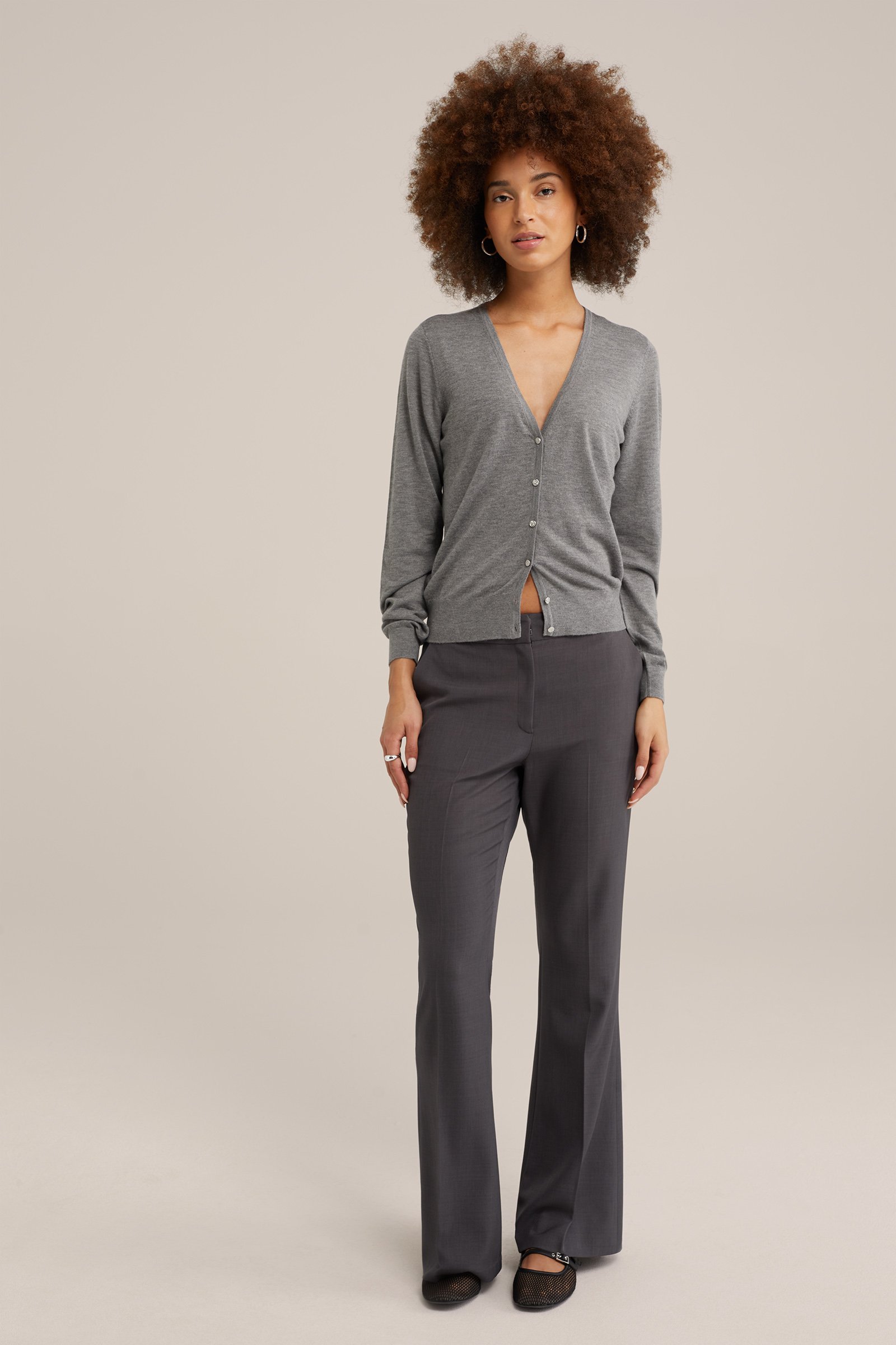 vest WE Fashion Lichtgrijs