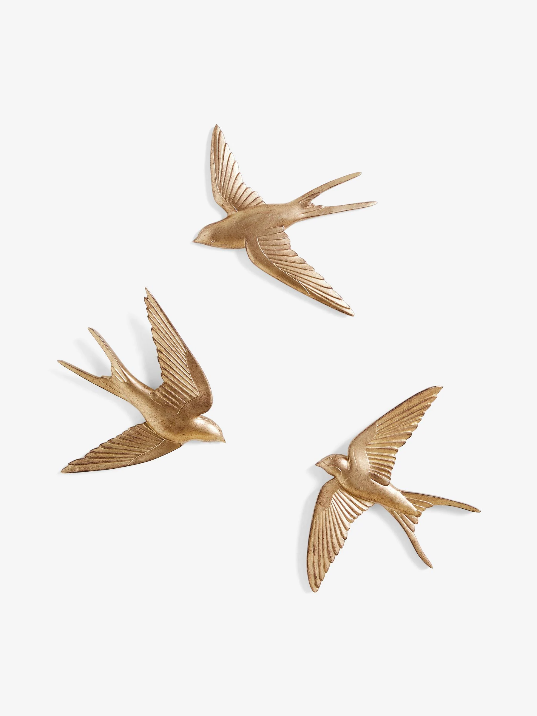 Set van 3 wanddecoraties met zwaluwen