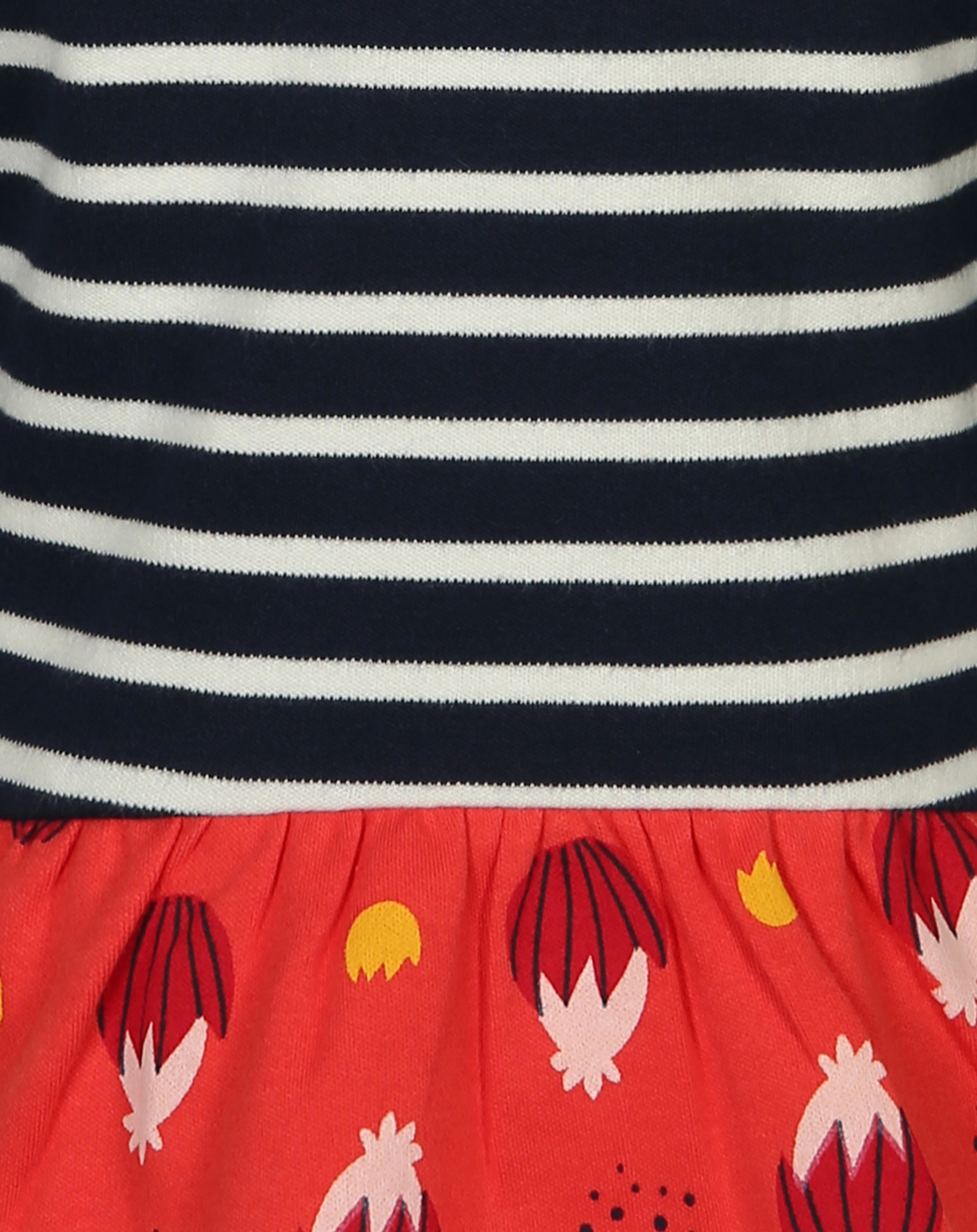 Langamkleid REH in blau/rot