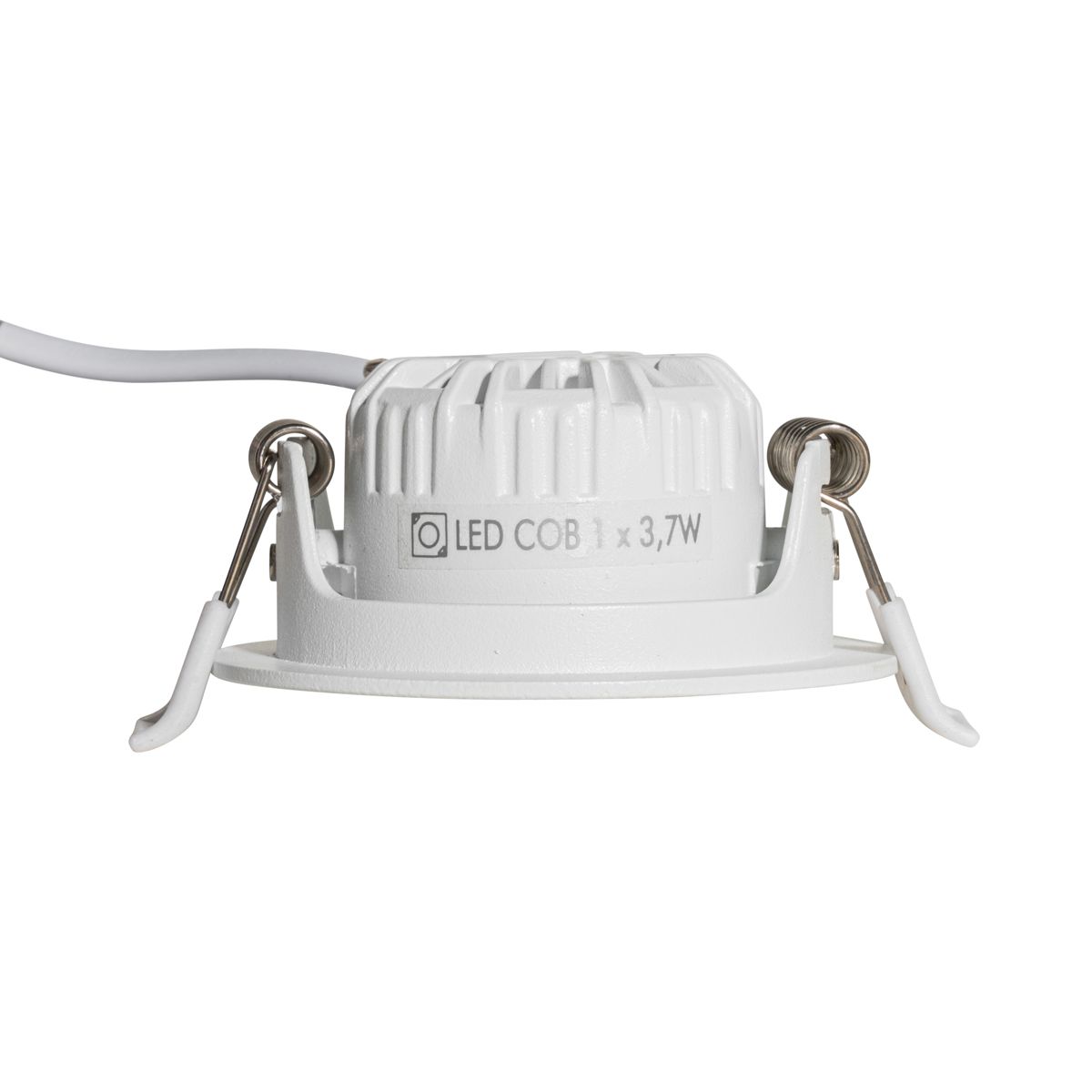 Set van 6 inbouwspots wit kantelbaar 6,5cm incl. LED IP54 ultra slim - Pupil
