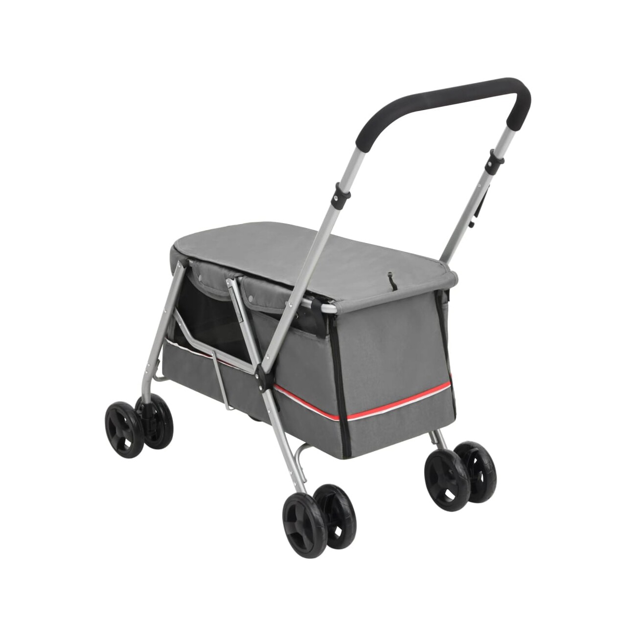 VidaXL Hundewagen 100x49x96 cm (L x B x H) grau