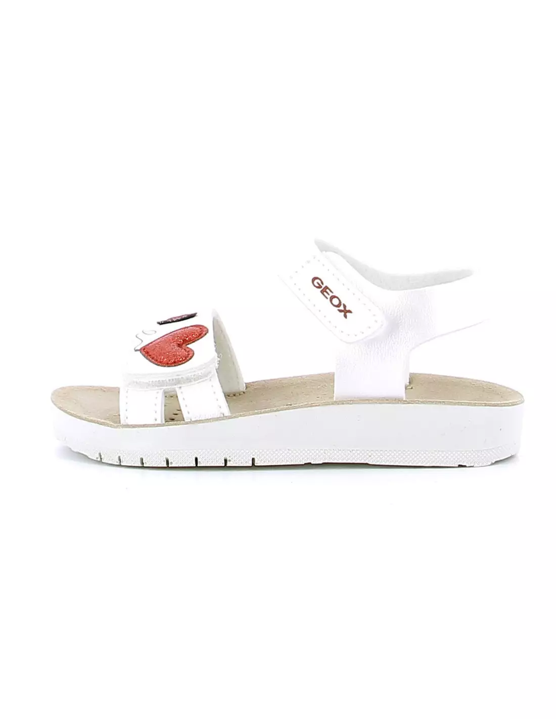 GEOX COSTAREI - Sandales & nu-pieds WHITE/RED