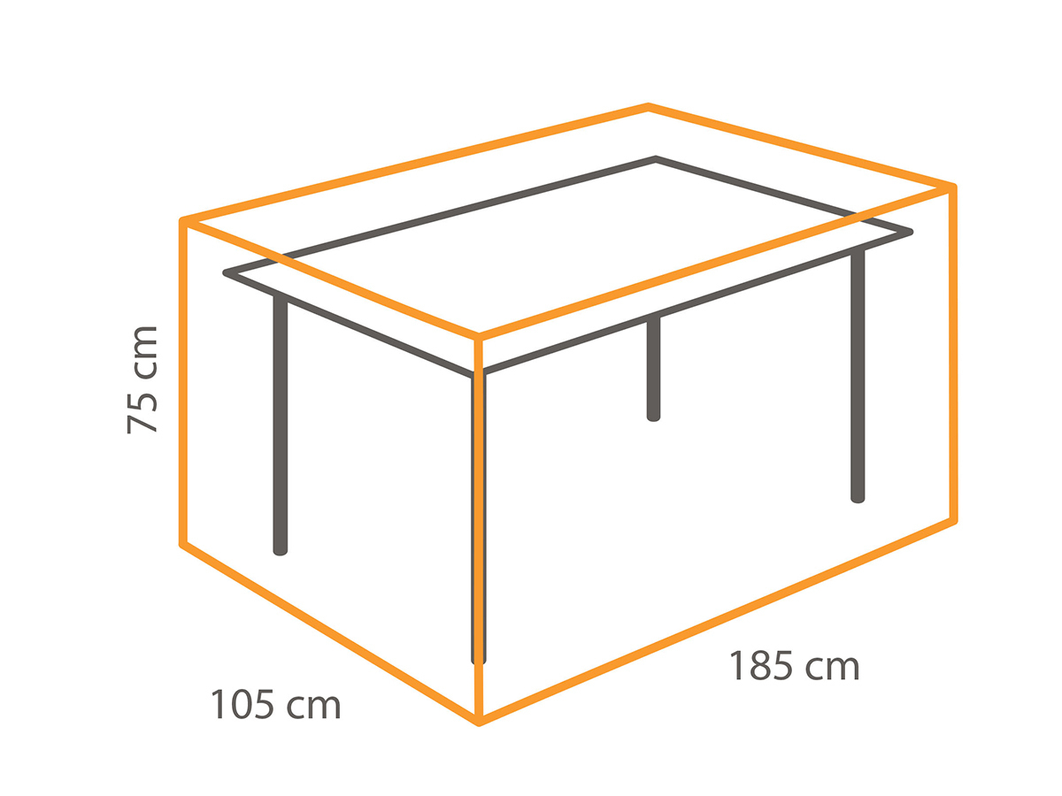Winza deluxe 185 x 105 x 75 cm tafelhoes
