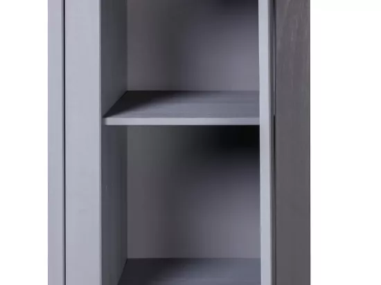 Garde-robe 3 portes Gris 118x50x171,5 cm Pin Assortiment Panama