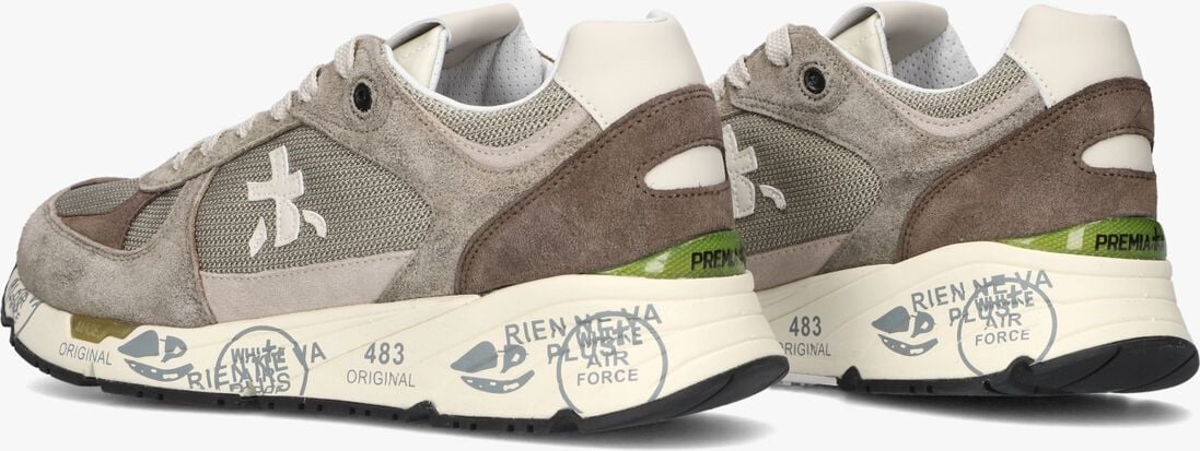 PREMIATA groene premiata lage sneakers mase