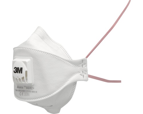 3M™ 9332-PT ademhalingsmasker, 10 stuks, beschermingsniveau FFP3