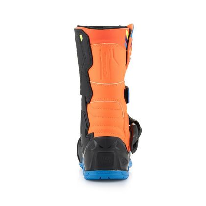 Bottes cross Alpinestars TECH 3S KIDS - BLACK WHITE - Orange / Bleu