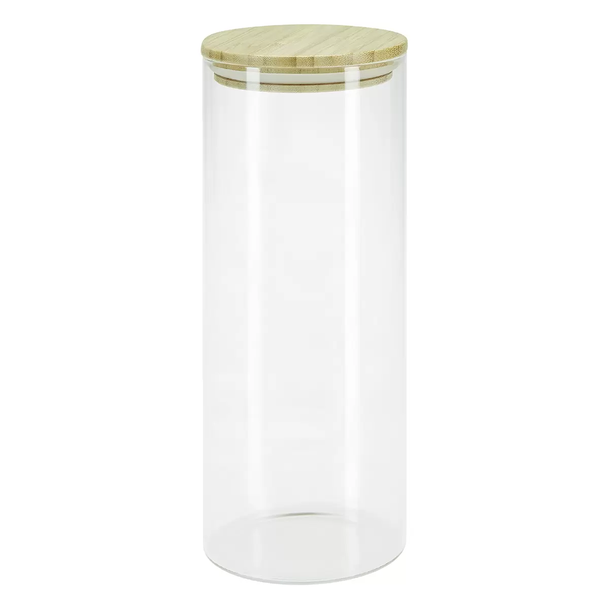 Vorratsglas gross, Cristin James Wood natur,transparent