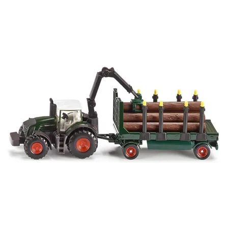 SIKU 1861 Traktor mit Holzanhänger