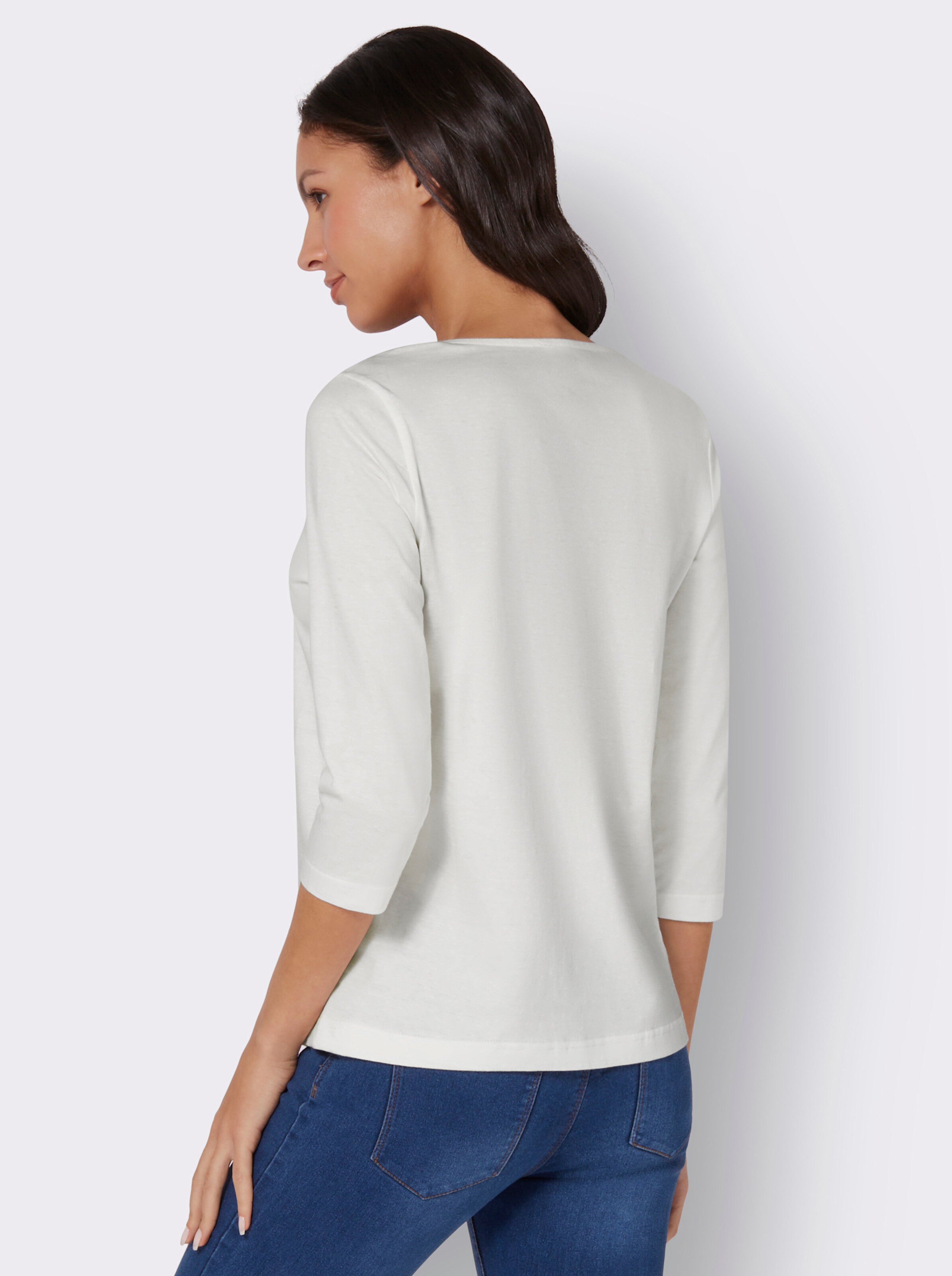 Spitzenshirt mit 34-Ärmeln
