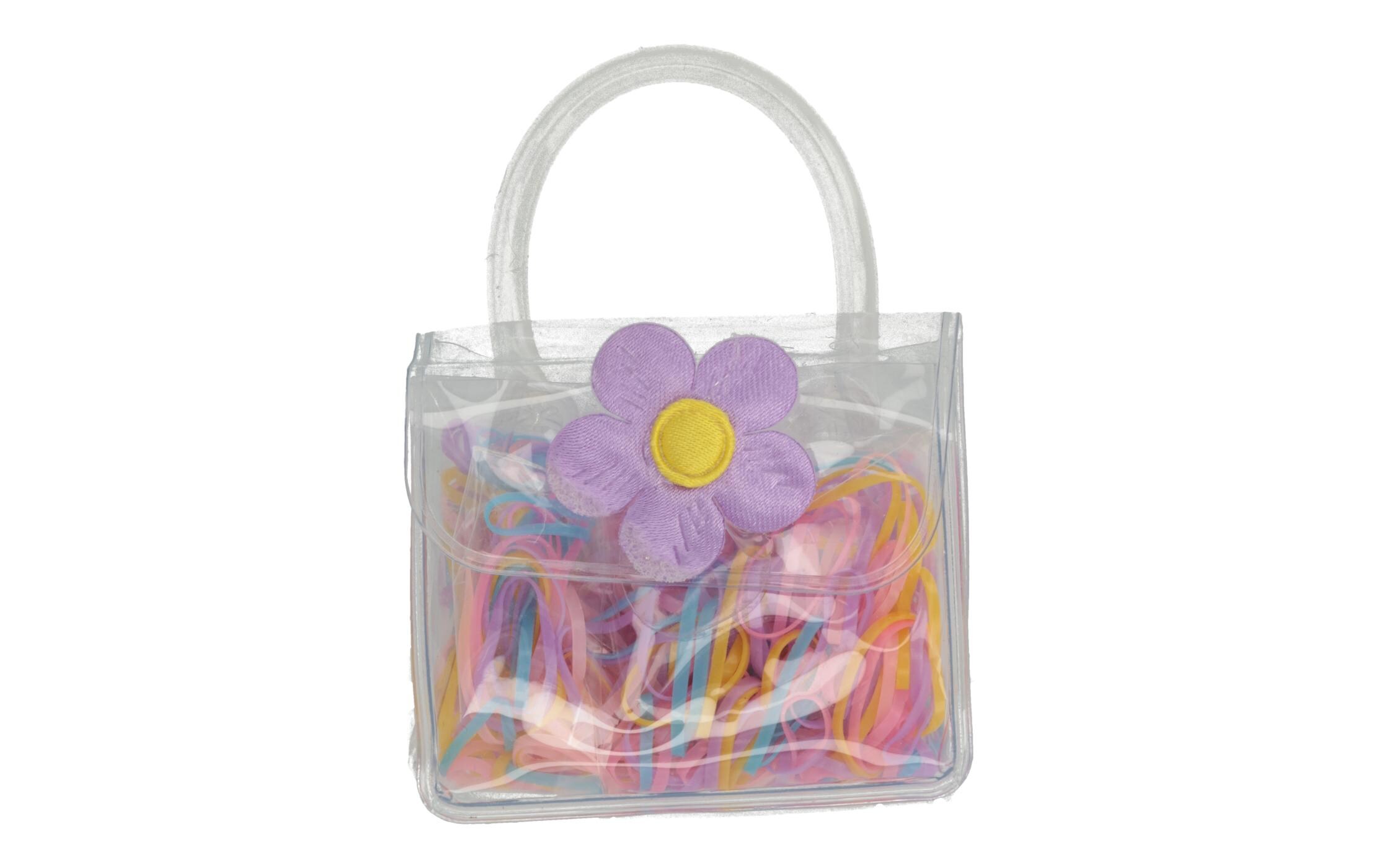Haargummi Transparentes Täschli mit Silikon ElasticsHaaraccessoires