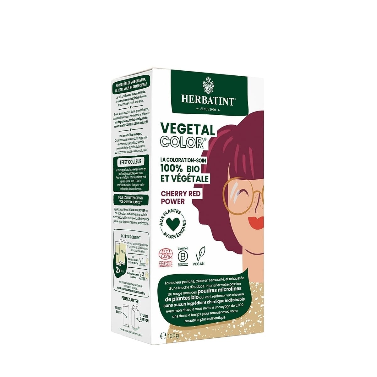 Herbatint Vegetal Color Coloration-Soin 100% Bio et Végétale