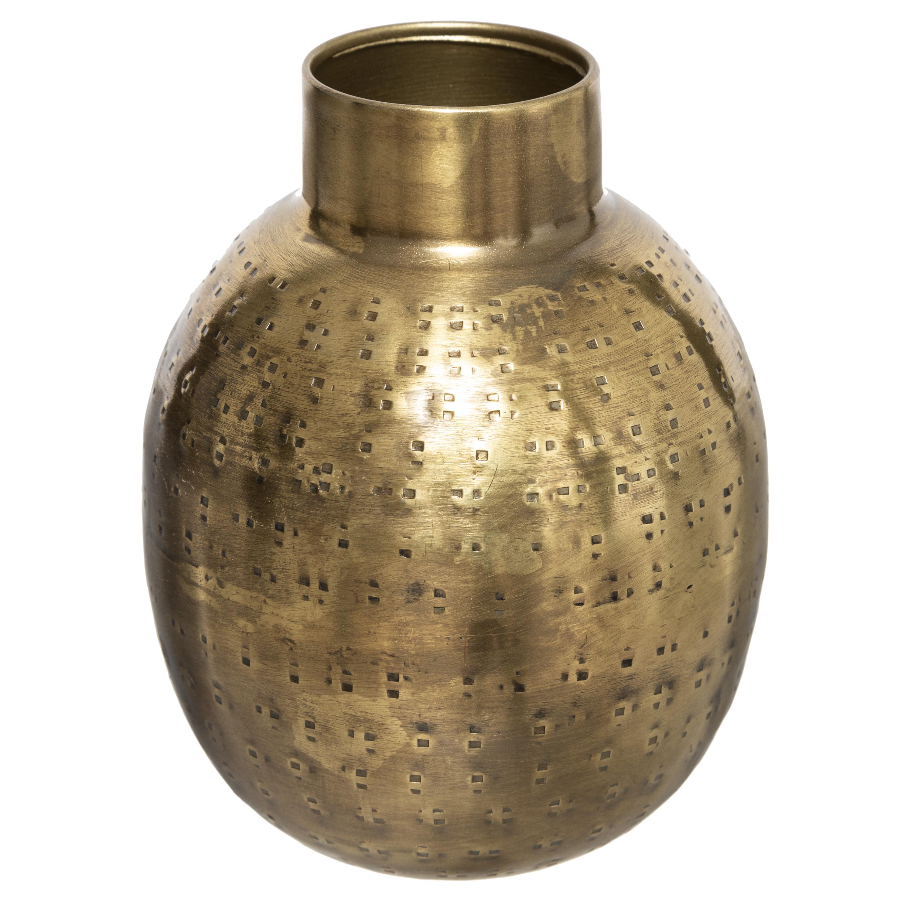 VASE METAL OASIS H.15CM
