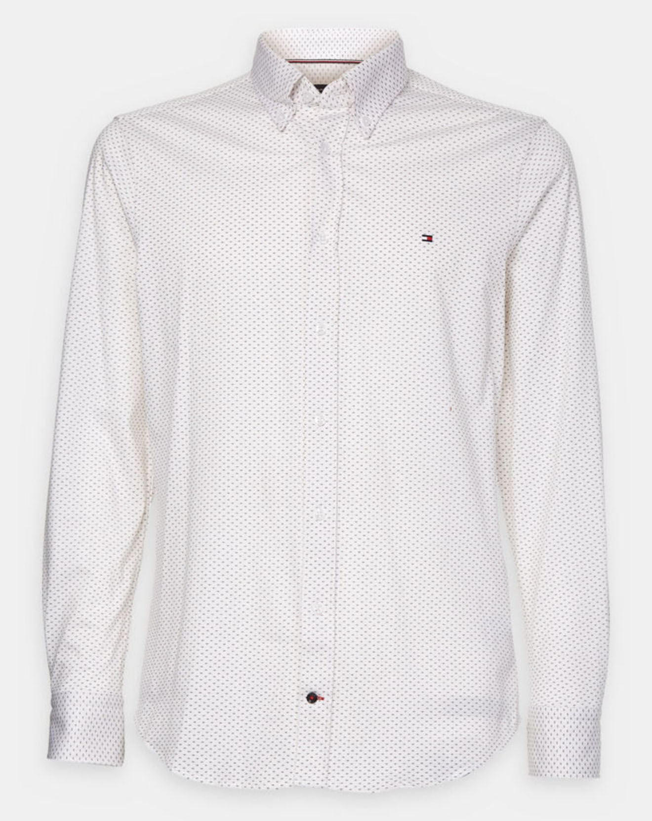 Tommy Hilfiger Chemise droite Chassic rayée blanc/bordeaux