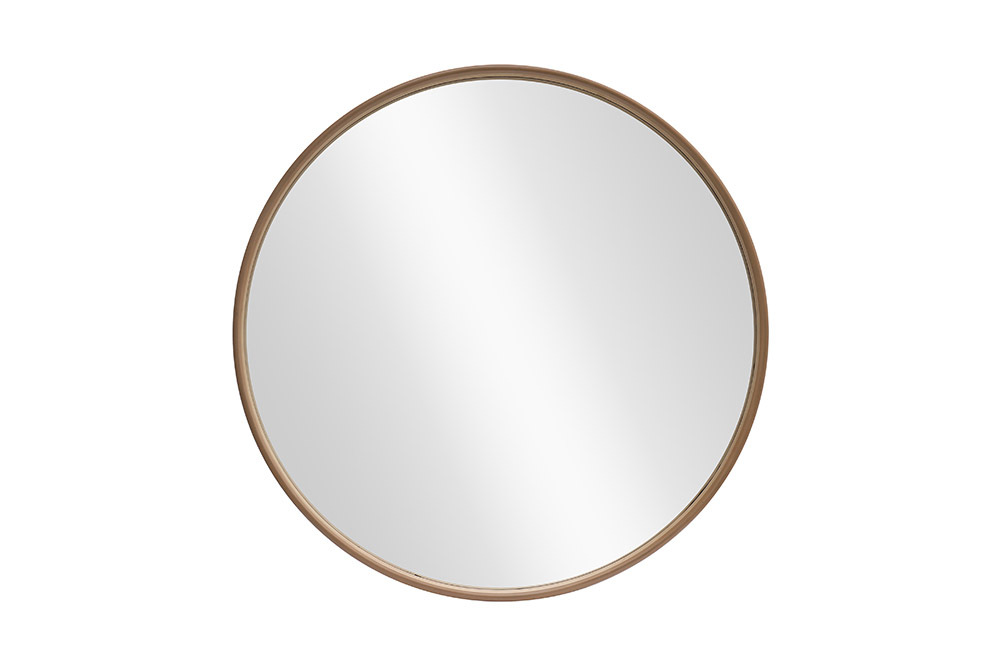 Runder Wandspiegel PORTRAIT 70cm natur in Eichenholz-Design