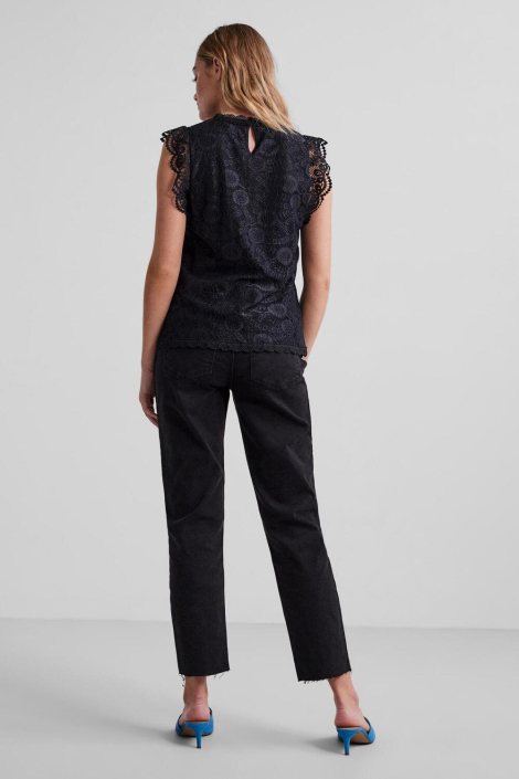 Pieces zwarte dames top