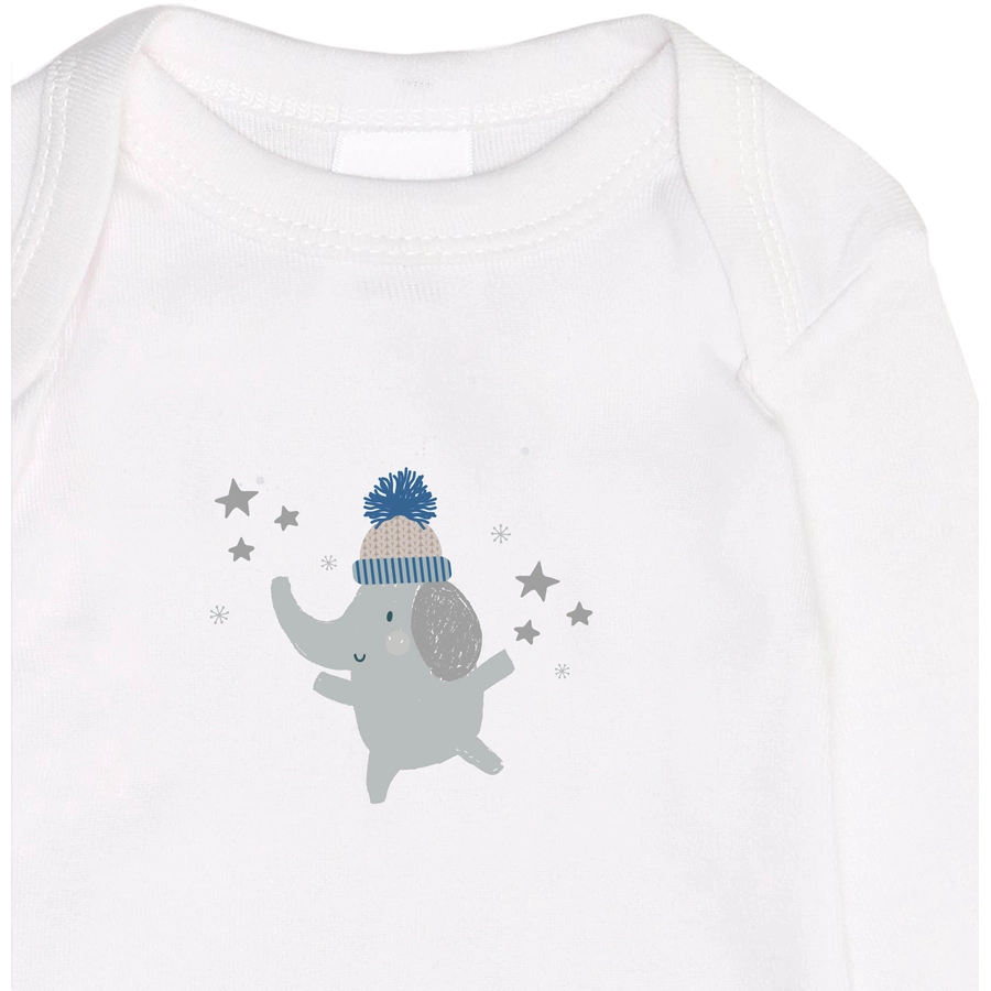 Liliput Langarmbody (Set, 2-tlg.) grau-weiss