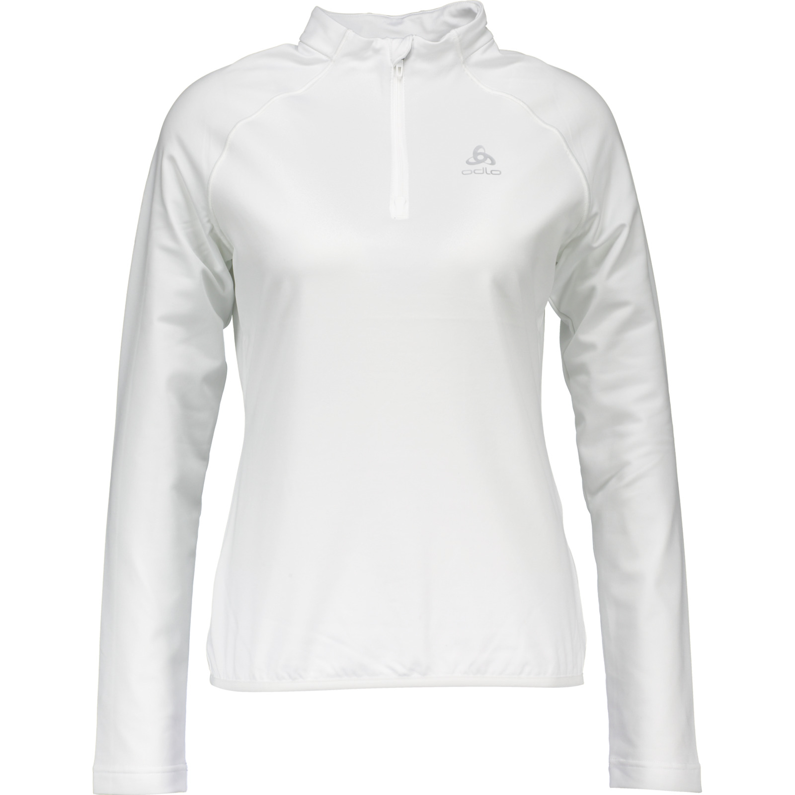 Odlo Damen-Langarmshirt Carve Light Mid Layer 1/2 Zip Da XL, weiss