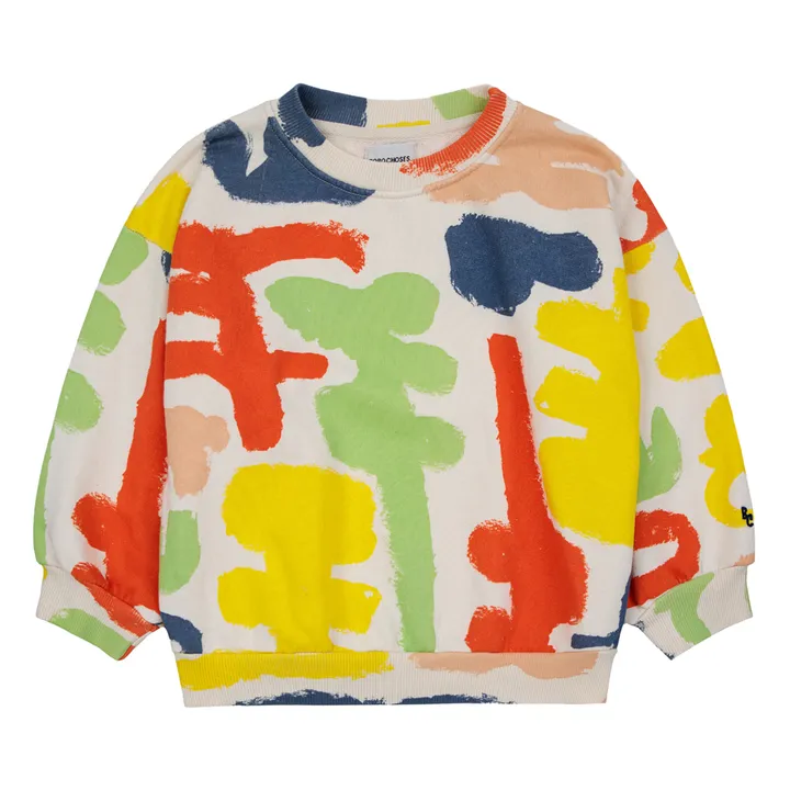 Bobo Choses Sweat Coton Bio Carnival | Ecru