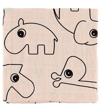Done By Deer Spucktücher - 2er-Pack - 70x70 - Puder m. Elphee