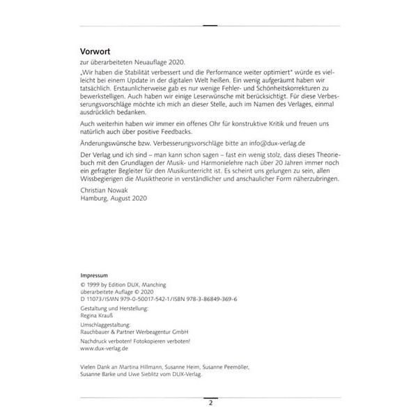 Edition Dux C.Nowak Elementare Musiklehre