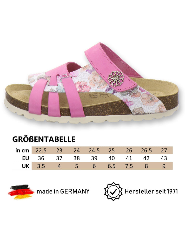 Pantoletten Damen Kralle pink