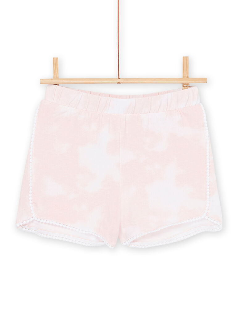 Pyjama blanc et rose à imprimé sirènes et fonds marins