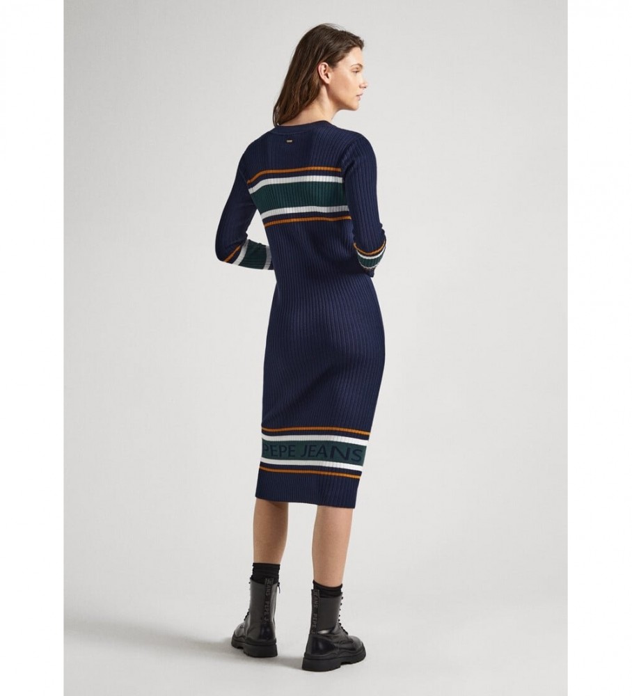 Vestido Evelina azul-marinho da Pepe Jeans