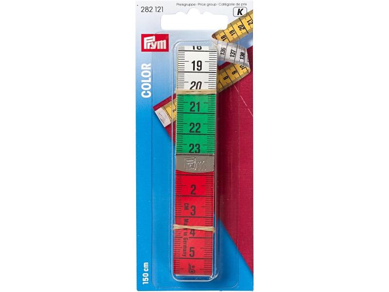 Prym Massband 150 cm, 1 Stück Stabiles Massband in cm und inch
