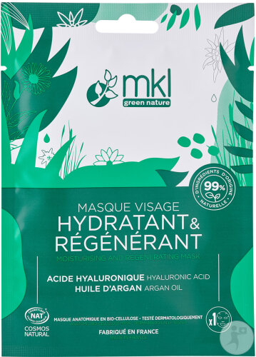 MKL Green Nature Masque Visage Hydratant Régénérant 10ml NF