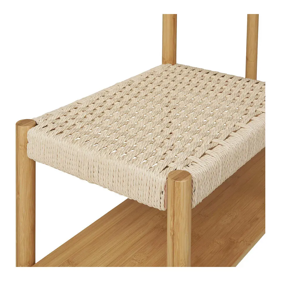 Kledingrek Naturel Bamboe - 14x39x165cm - Ember