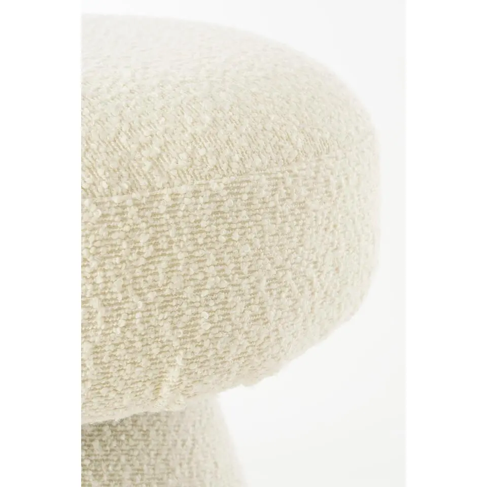 Mica Decorations Poef - H46 x Ø49 cm - Off White