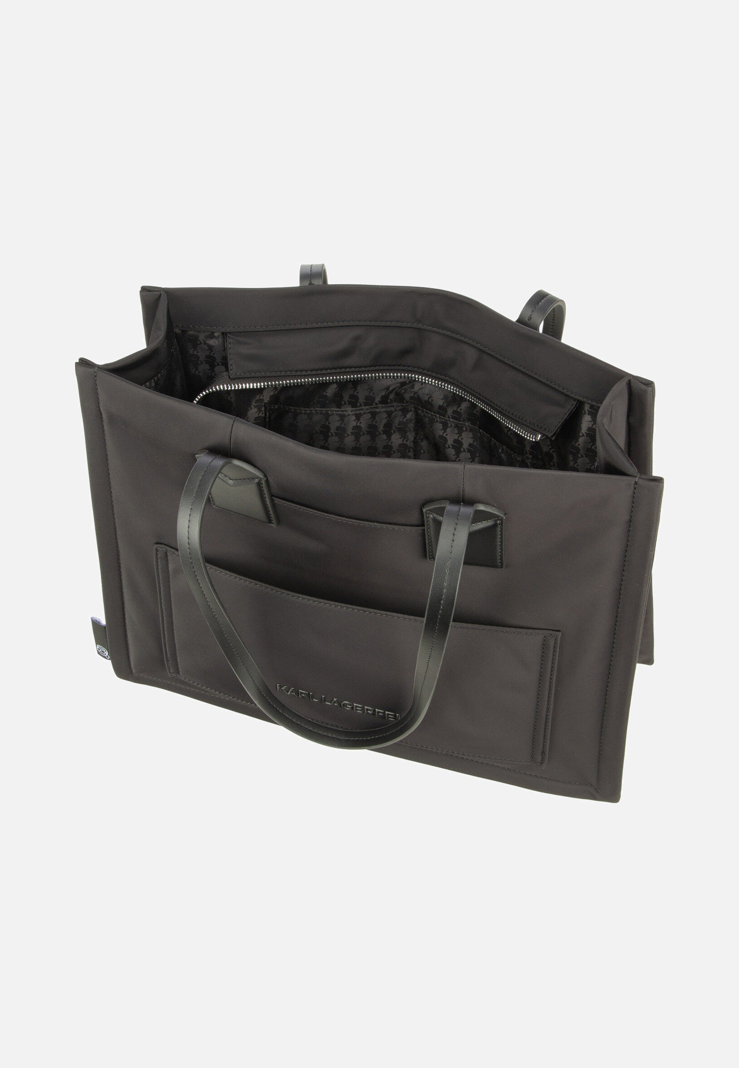 Ikon Nylon outl MD Square 30175 Black - Shopper