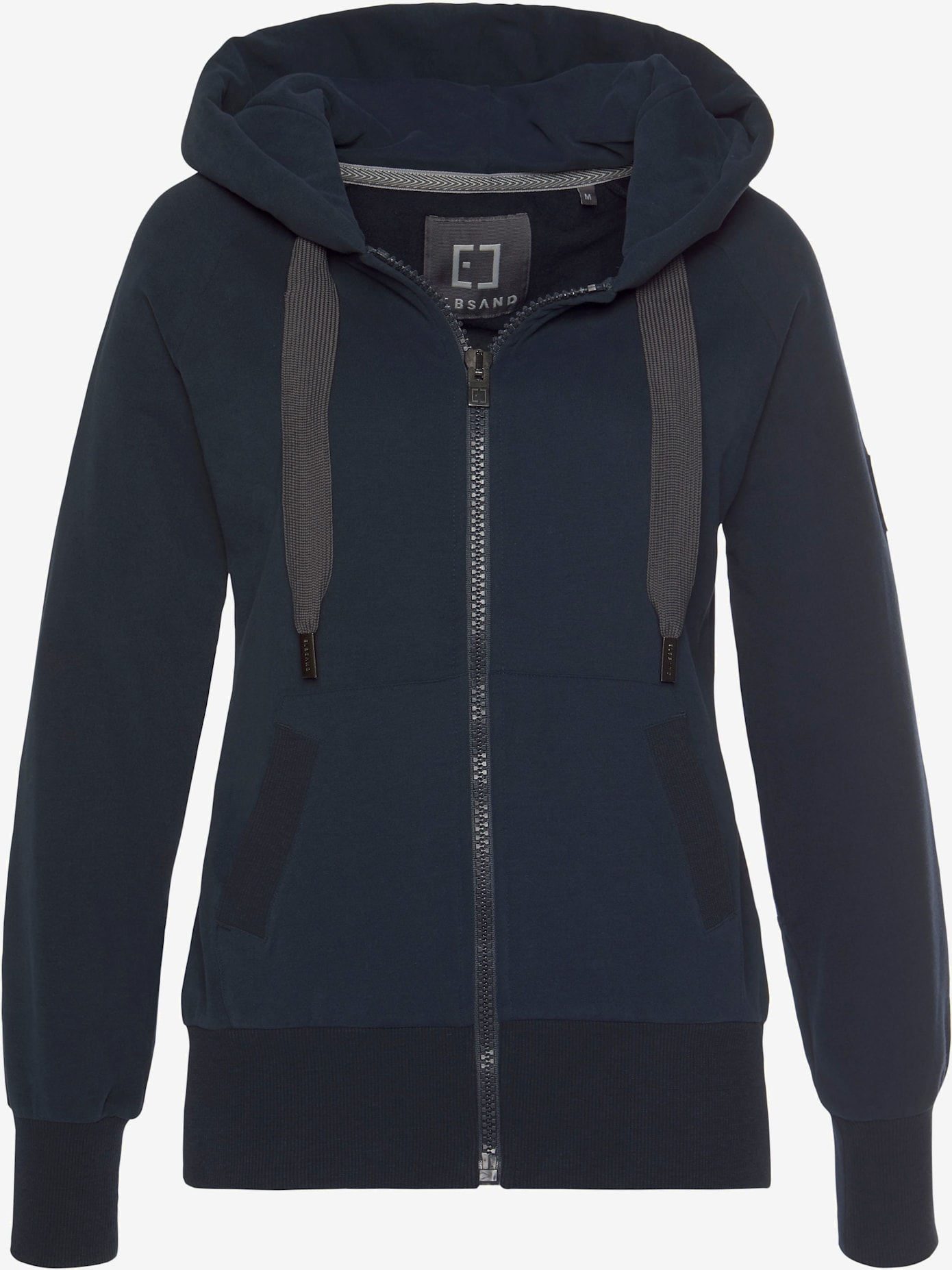 Veste sweat décontractée avec grande capuche