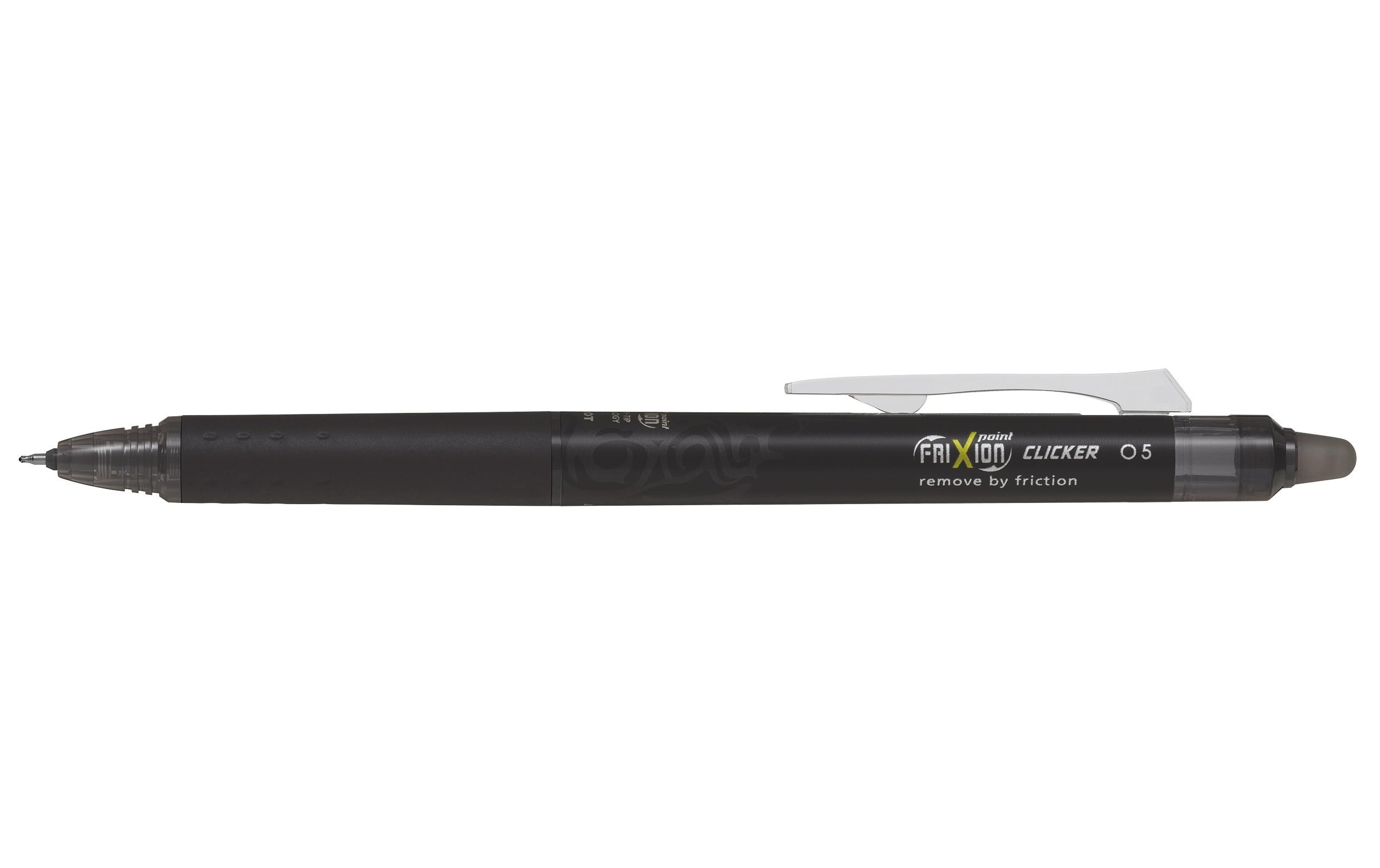 Rollerball FriXion ball Clicker 0.25 mm, SchwarzOhne Rückstand löschbarer Tintenroller
