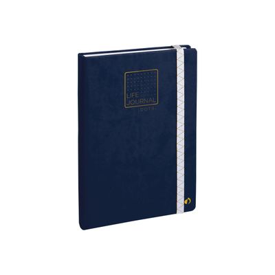 Quo Vadis Life Journal - Carnet de notes 15 x 21 cm - pointillés - bleu océan