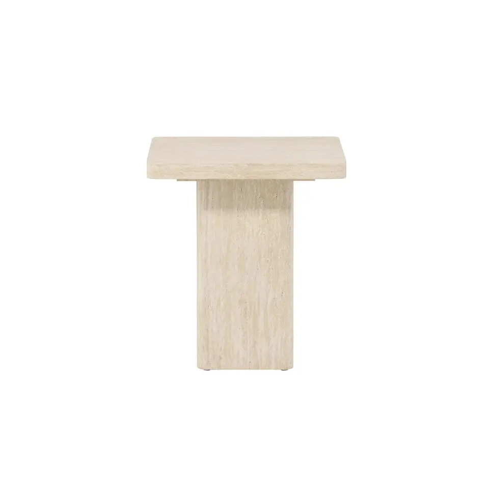 Salontafel Vierkant - Beige MDF - 50x50x56cm - Qvart