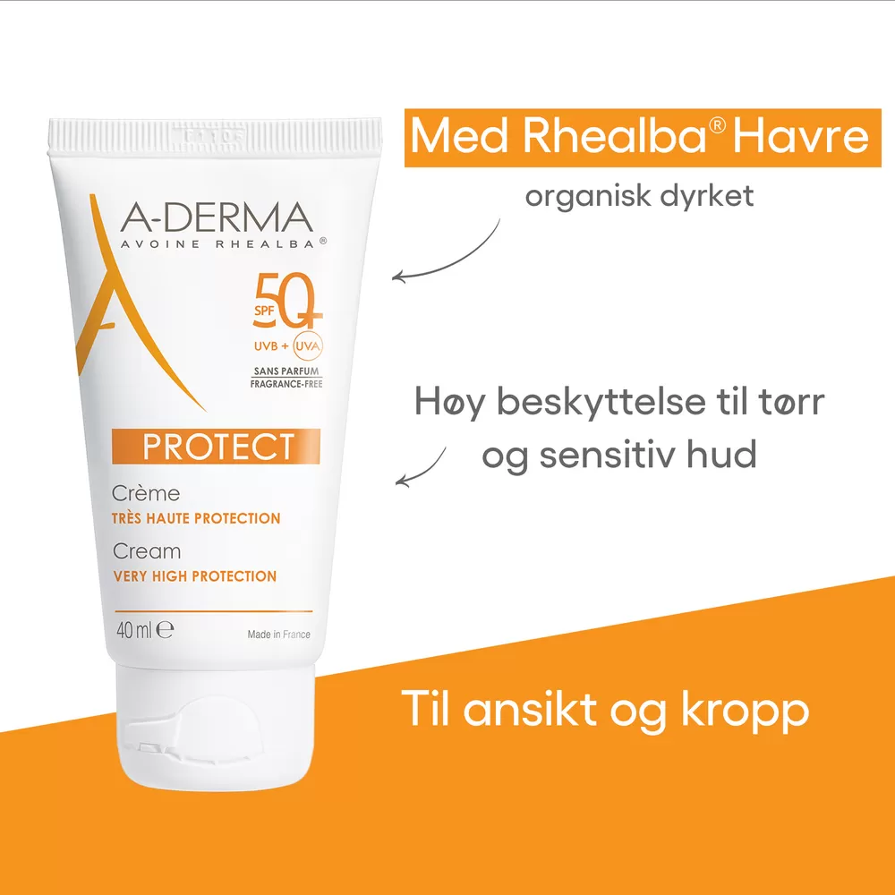 A-Derma Sun Protect Cream SPF50  - 40 ml.