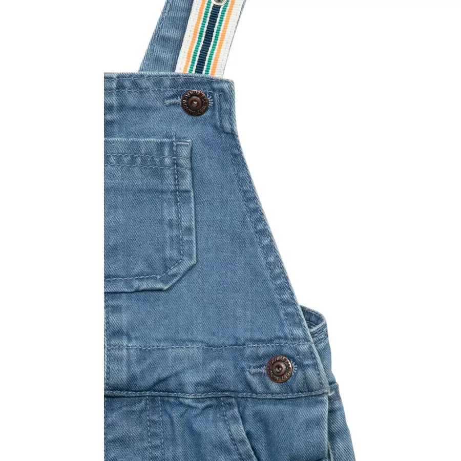 MINOTI Latzhose Denim-Hellblau