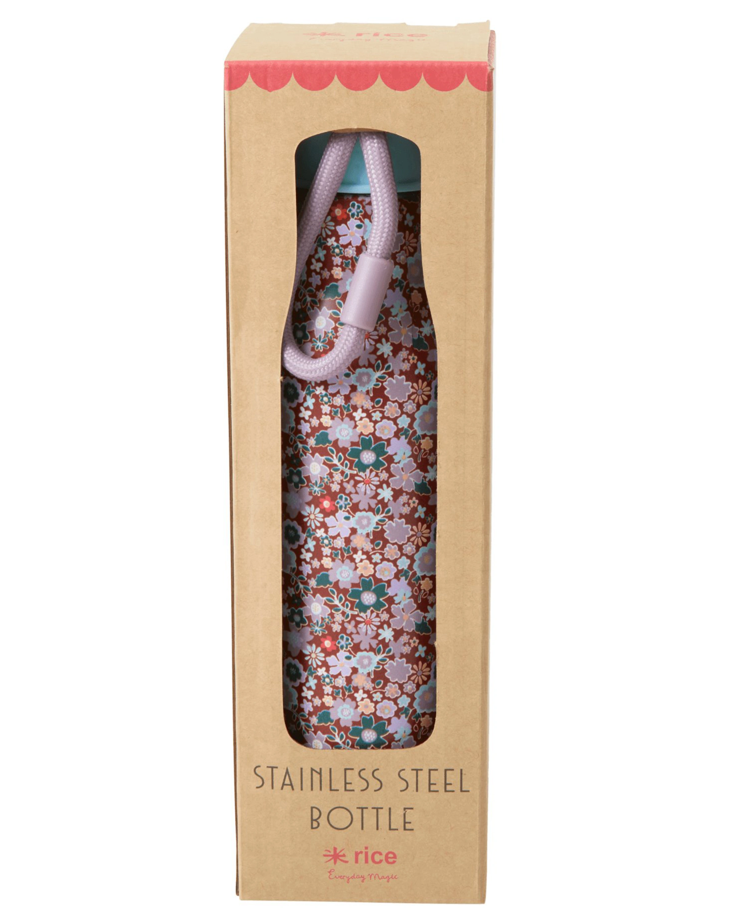 Edelstahl-Trinkflasche FLORAL FALL 0,5l in bunt