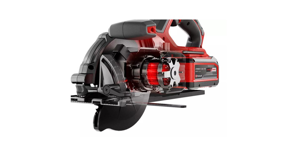 EINHELLProfessional Accu Handcirkelzaag TP-CS 18/165 Li BL - Solo  (Rood/zwart, Power X-Change, Accu en oplader niet inbegrepen)