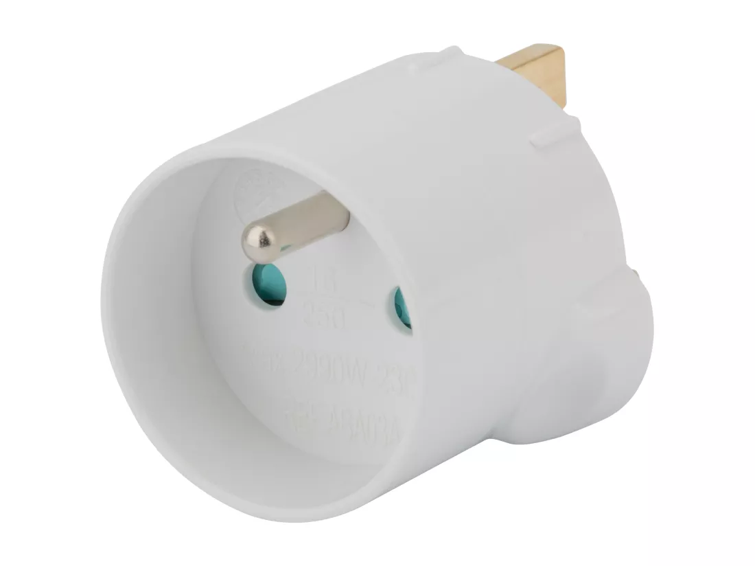 Adaptateur France - Royaume Uni Blanc - Zenitech