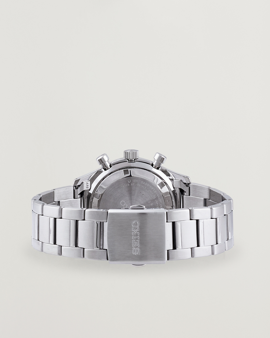 Seiko Chronograph 43mm Steel Black Dial