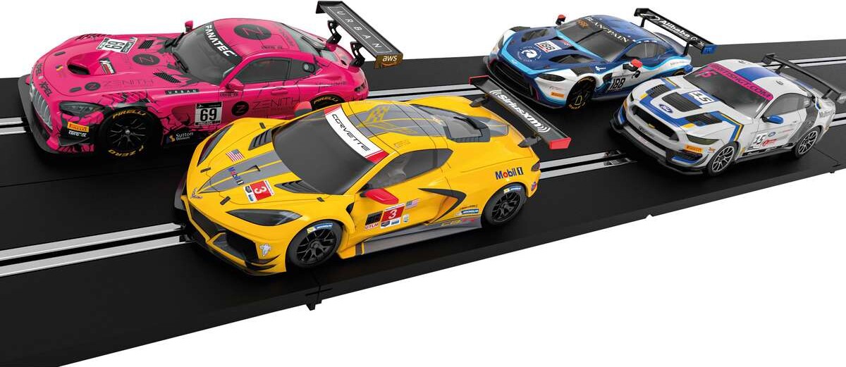 Scalextric Racerbane Digital - Arc Pro - Pro Platinum Gt - Inkl. 4 Biler - C1436P