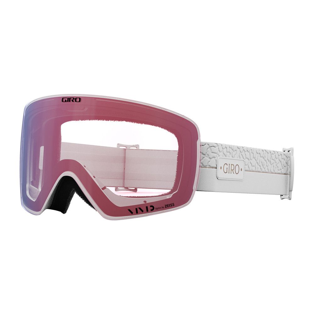 Giro CONTOUR RS - Masque ski + écran supplémentaire vivid infrared Homme white craze/vivid onyx
