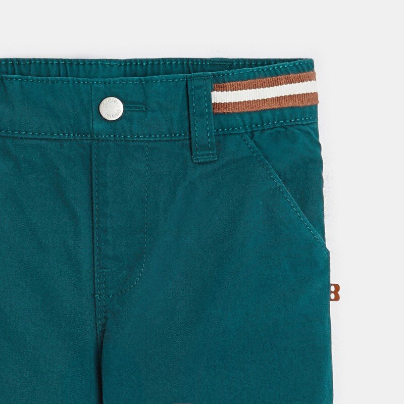 Pantalon coton taille élastiquée vert bébé garçon Vert